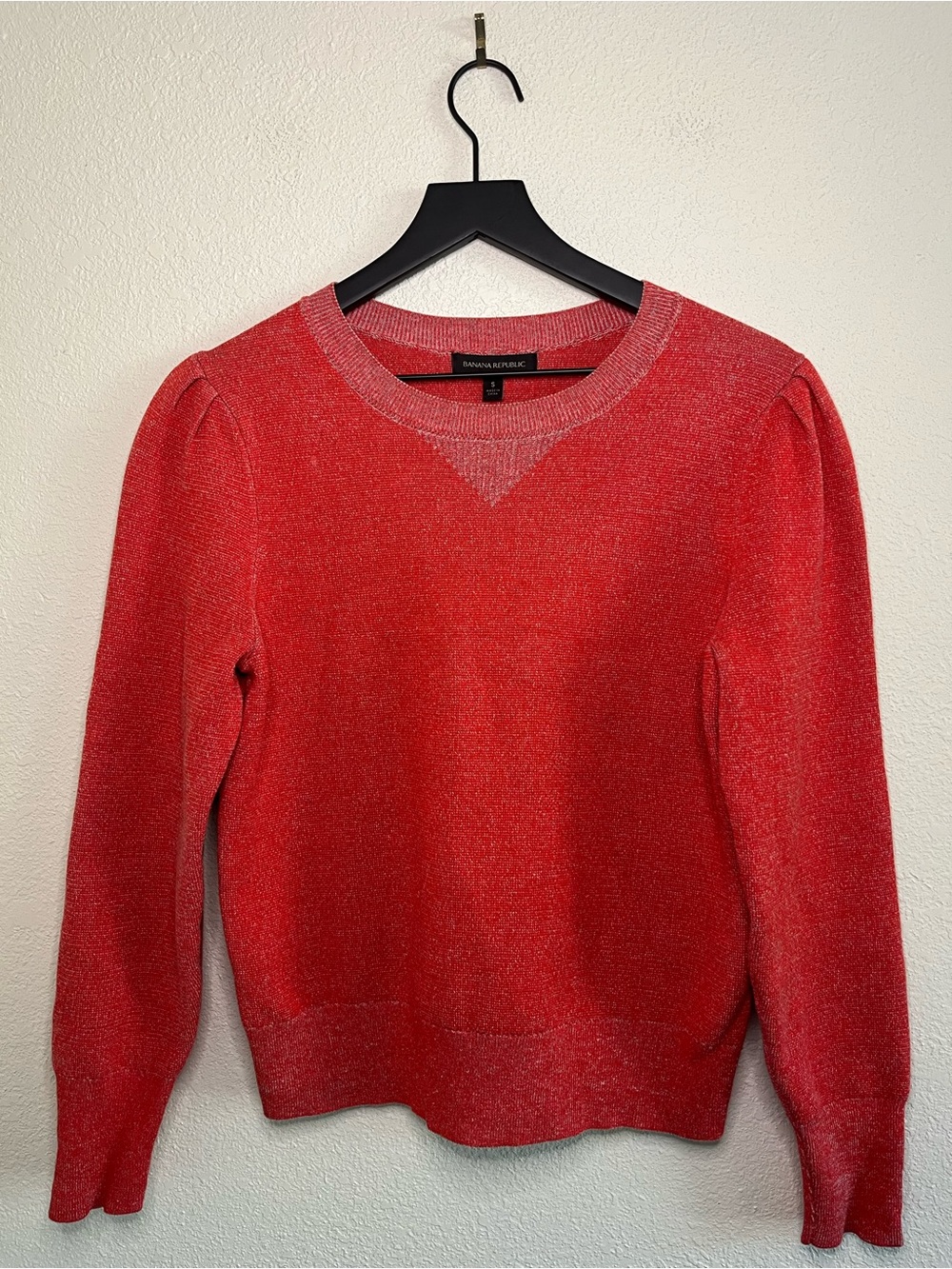 Banana Republic Holiday Red Crewneck Sweater S